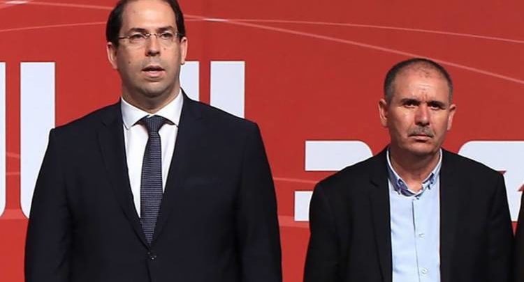 اتحاد الشغل ممتعض من تصريحات للشاهد ويهدد بكشف ملفاته