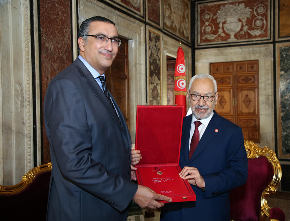 قدم له التقرير السنوي للهيئة: رئيس هيئة النفاذ الى المعلومة يلتقي رئيس مجلس النواب