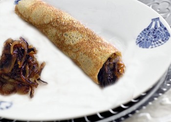 البغرير المحشو بالفطر والجبن