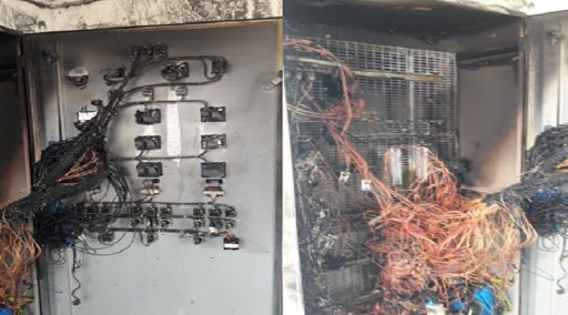 لا نكاد نعرف أسباب اندلاع حريق حتى يندلع آخر!  ..وهذا حريق في محطة ضخ لديوان التطهير بسوسة