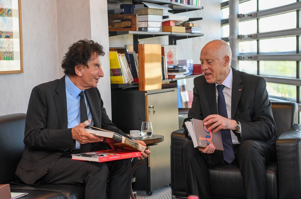 قيس سعيد يزور معهد العالم العربي