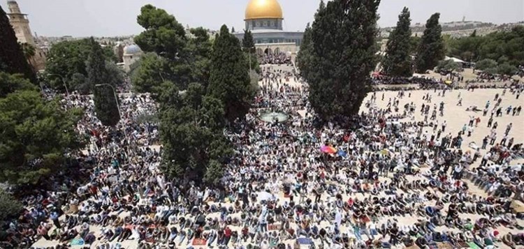 50 ألف مصل في صلاة الجمعة بالمسجد الأقصى