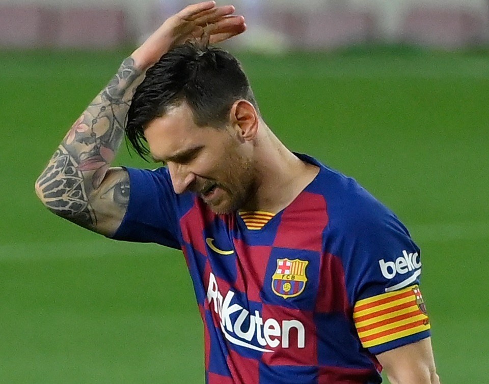 ليونيل ميسي غاضب