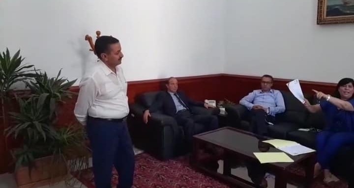 كتلة الدستور الحرّ تعتصم بمكتب الحبيب خضر