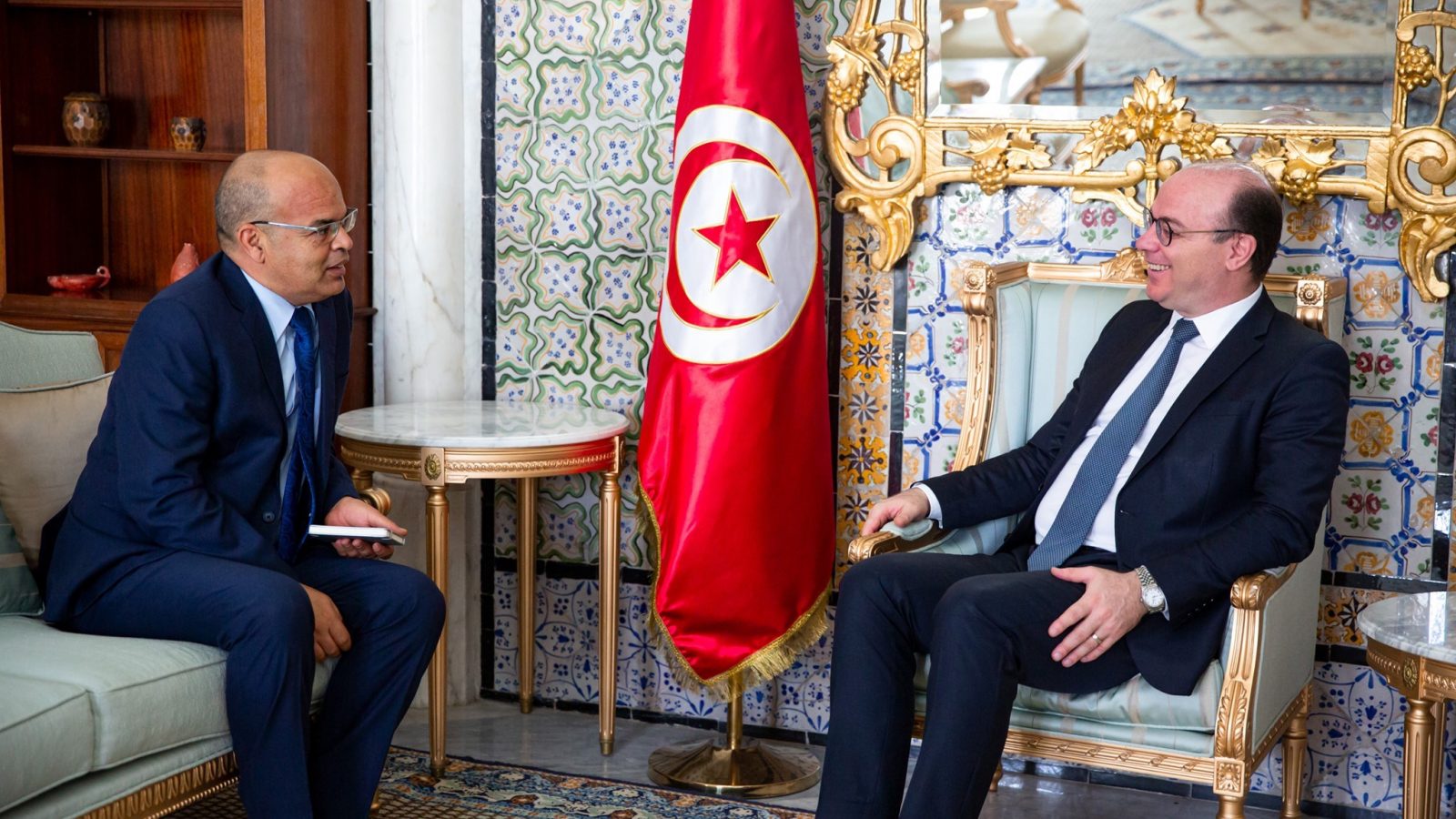 مجموعة من المسائل محور لقاء الفخفاخ برئيس المجلس الأعلى للقضاء