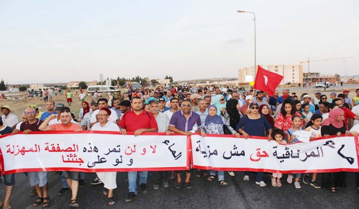 إضراب جوع وحشي لـ 90 شخصا من  18 حيا بالمرناقية