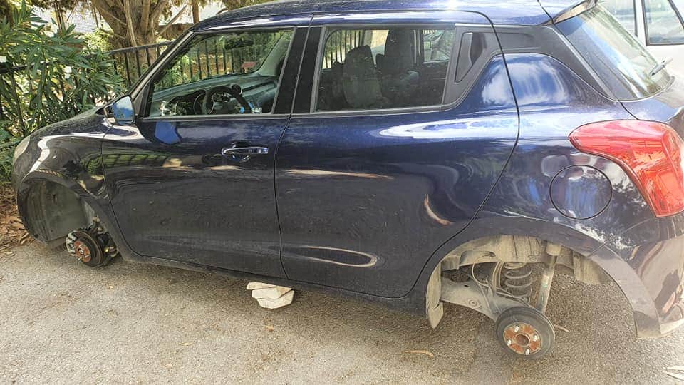 اخرها حدث في المنار / انتبهوا من سرقة عجلات السيارات