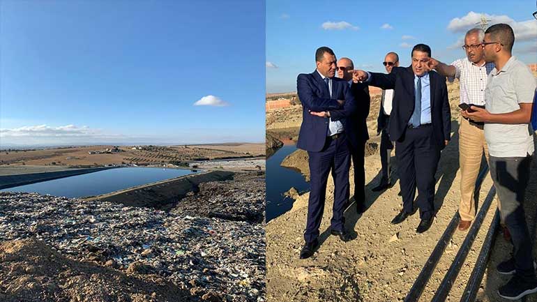 انهيار نفايات منزلية في برج شاكير