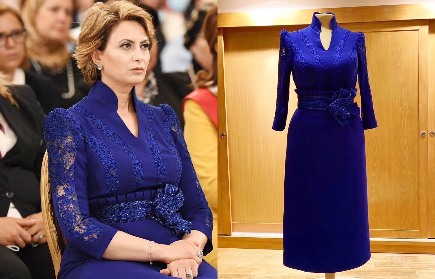 تعرف على من صمم فستان زوجة الرئيس الذي أشعل الفايسبوك