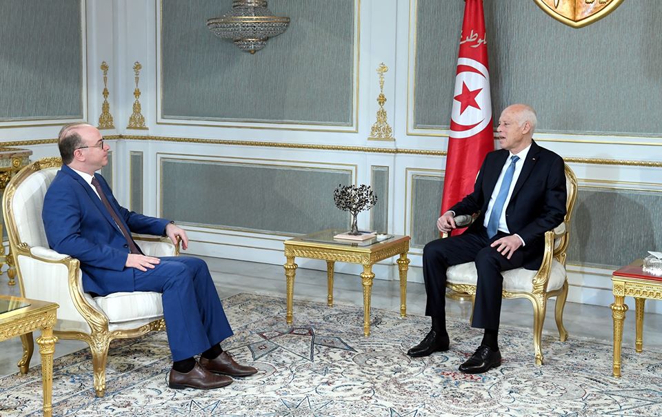 قيس سعيّد يستقبل إلياس الفخفاخ