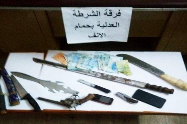 حمام الأنف: القبض على مفتش عنه والعثور على أسلحة