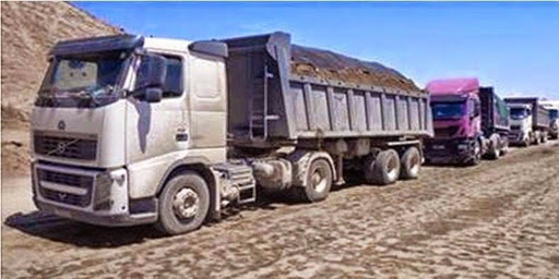 إنقلاب شاحنة لنقل الفسفاط