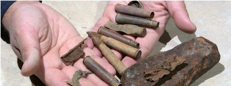 الوحدات العسكرية تعثر على 500 طلقة نارية