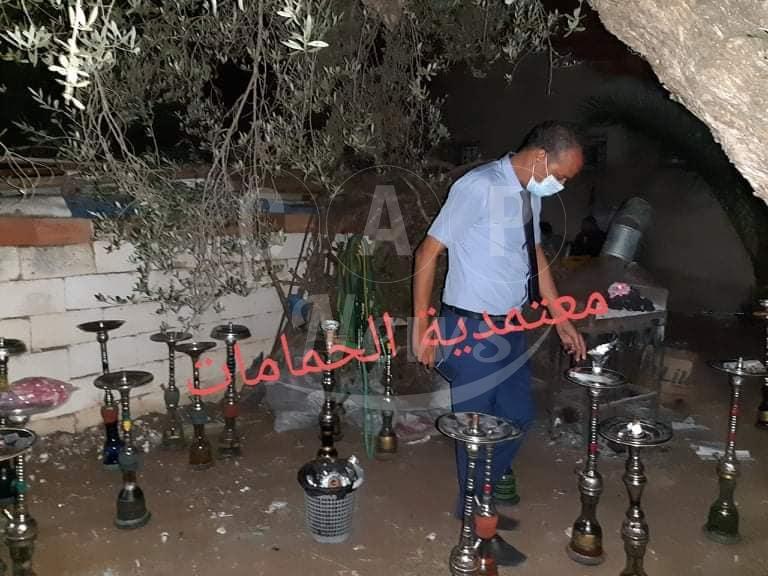 في ظل القرار المتعلق بالمقاهي :الكشف عن خيمة لتعاطي الشيشة 