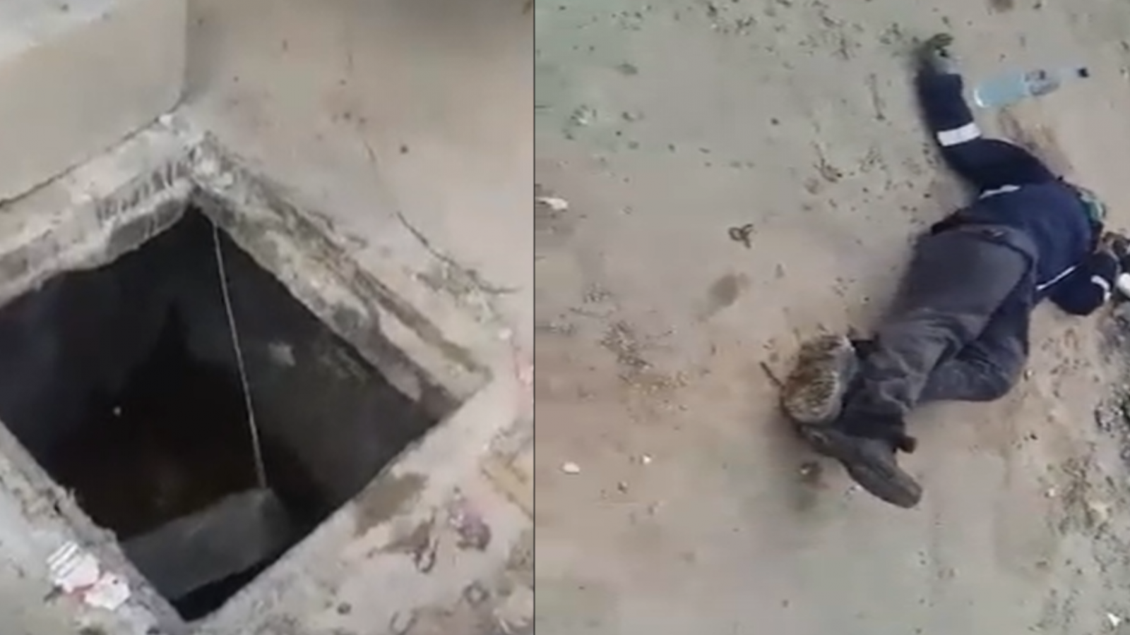 أياما قليلة بعد حادثة الطفلة فرح/ سقوط عامل نظافة في الحرايرية في بالوعة