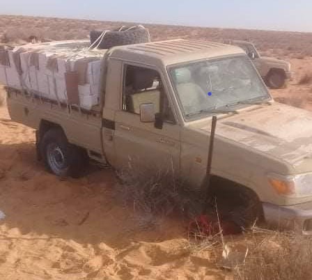 تطاوين/ إحباط علمية تهريب 22500 علبة سجائر(صور)