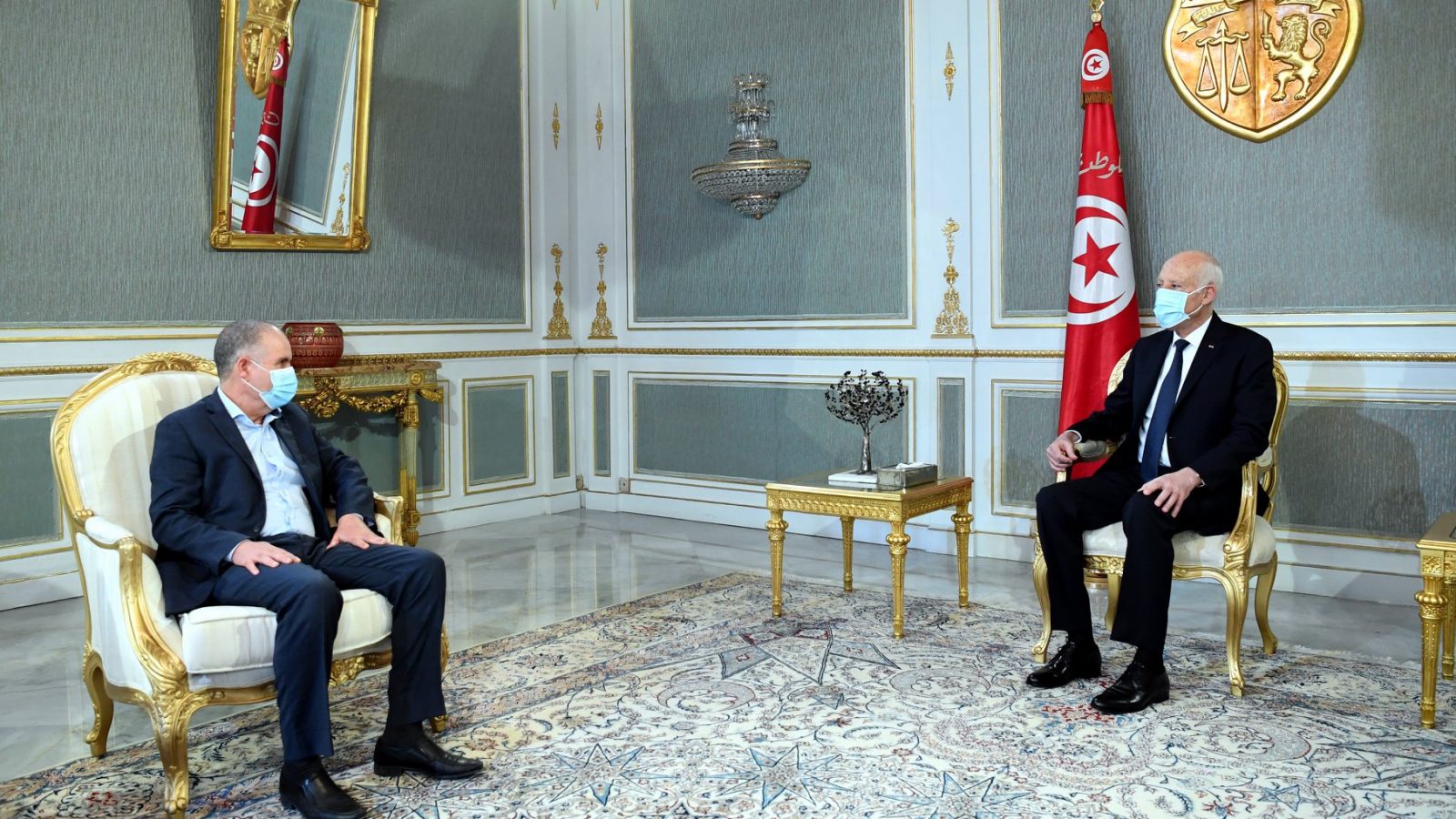 قيس سعيد يستقبل الطبوبي: التطرق إلى مبادرة اتحاد الشغل(فيديو)