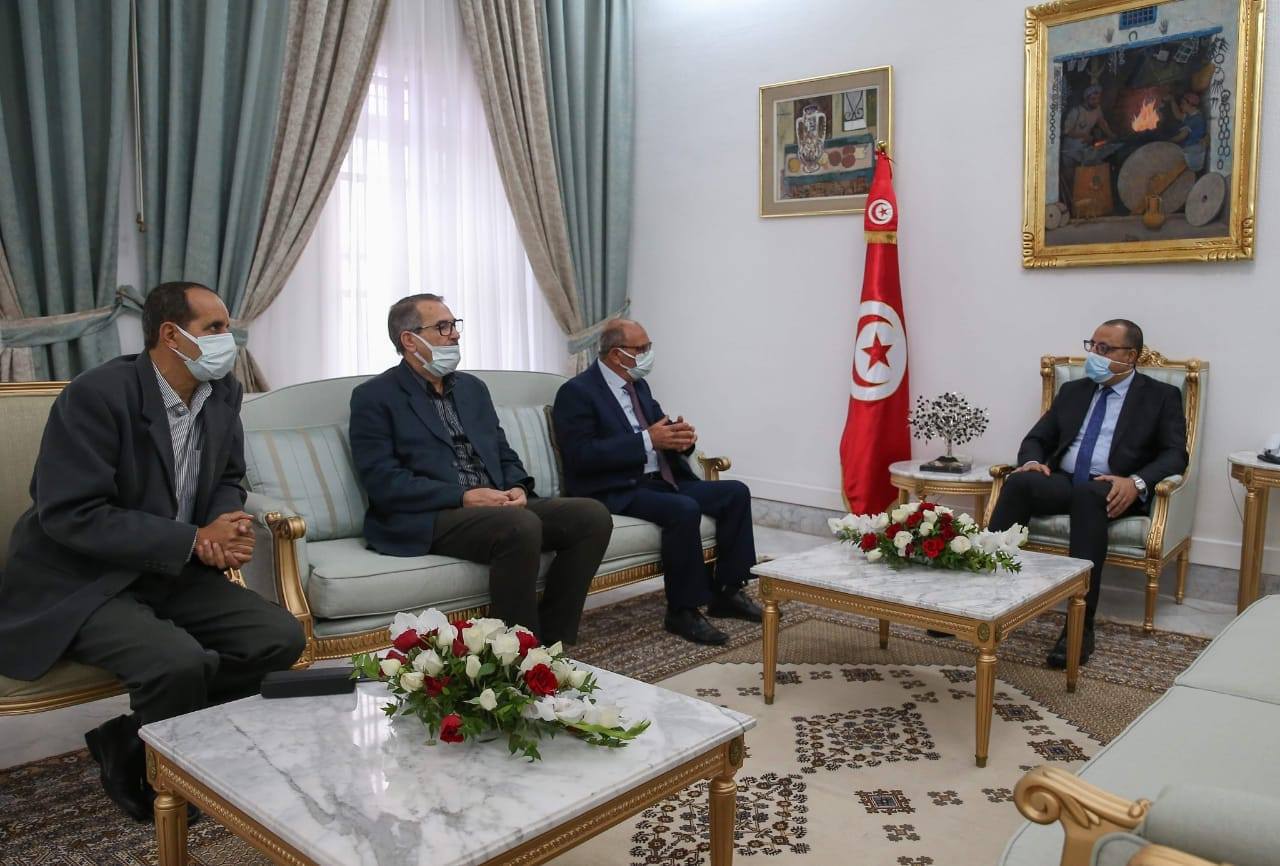 وفد من رابطة حقوق الانسان عند المشيشي