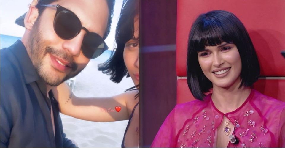 شاهد..عزة سليماني وطليق مرام بن عزيزة في أجواء رومنسية