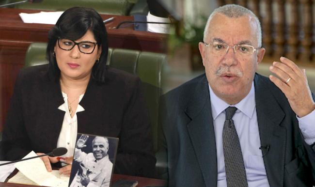 البحيري لعبير موسي: بورقيبة ما يتشرفش بيك و ننصحك حط تصويرة بن سلمان قدامك