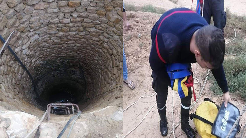 سقوط امرأة في بئر بتطاوين