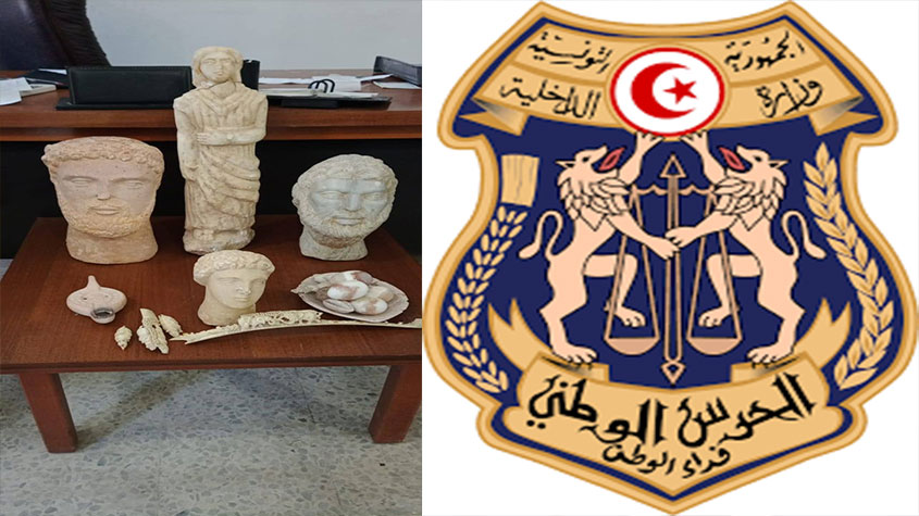 حجز تحف أثرية في المهدية