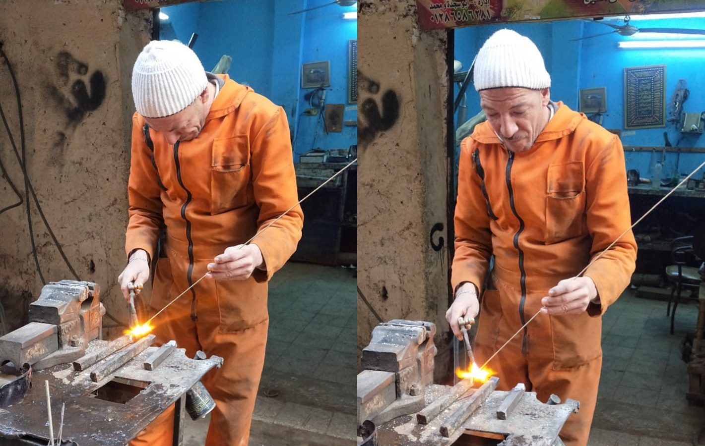 بدر “شكمان ” اللحام الفيلسوف الذي ذاع صيته في مصر (صور)