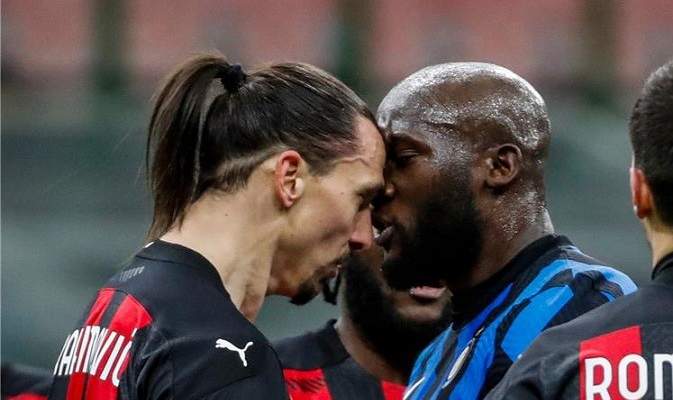 إشتباك بين إبراهيموفيتش ولوكاكو (فيديو)