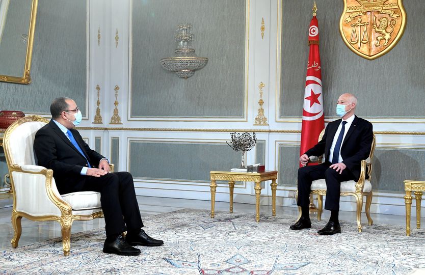 سعيّد يستقبل المشيشي : “الدولة واحدة ومؤسساتها تعمل وفق القانون”(فيديو)