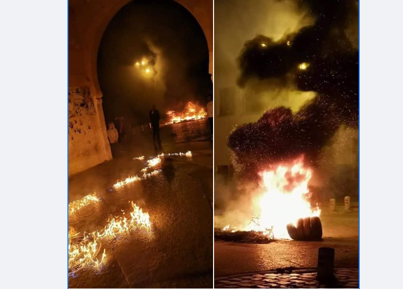 محاولة اقتحام مركز  للشرطة في سوسة وإيقاف 10 أشخاص