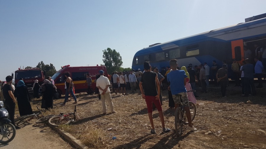 قطار الضاحية الجنوبية  يعصف بحياة امرأة