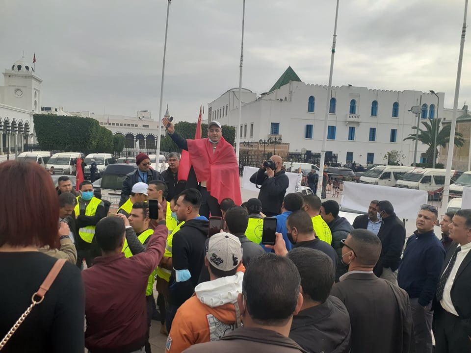 الأمنيون يحتجون بساحة القصبة