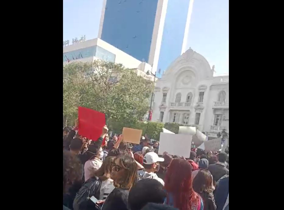 تحرك احتجاجي وسط العاصمة