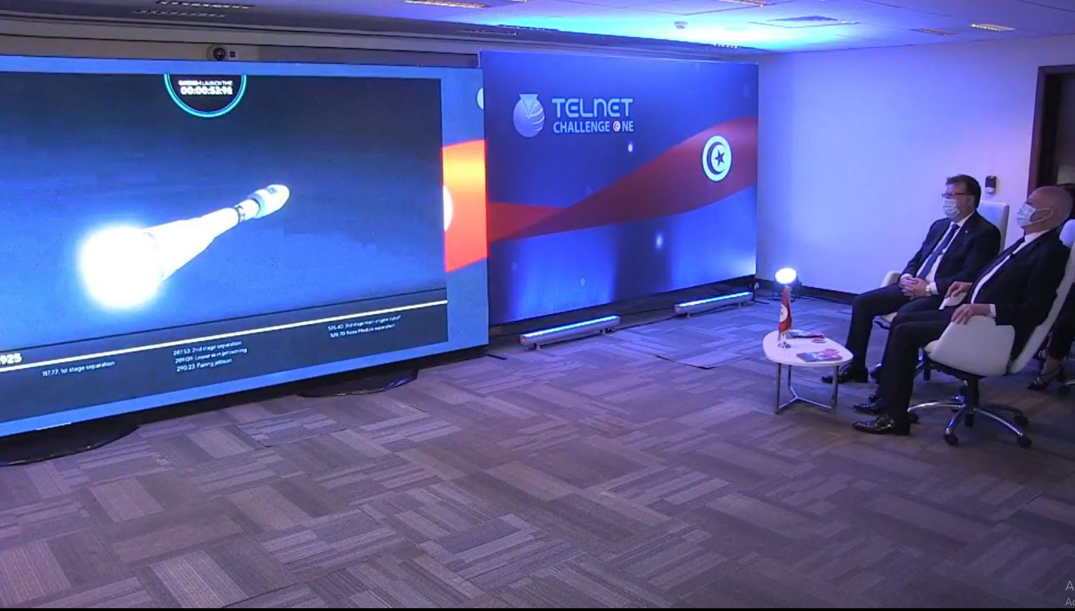 قيس سعيد يواكب إطلاق أول قمر صناعي تونسي