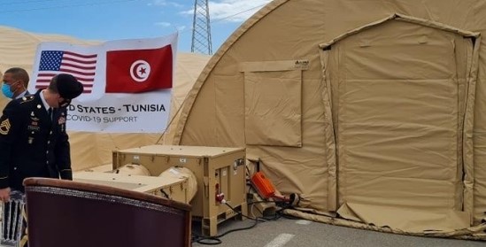 مستشفيان ميدانيان..هبة أمريكية لتونس