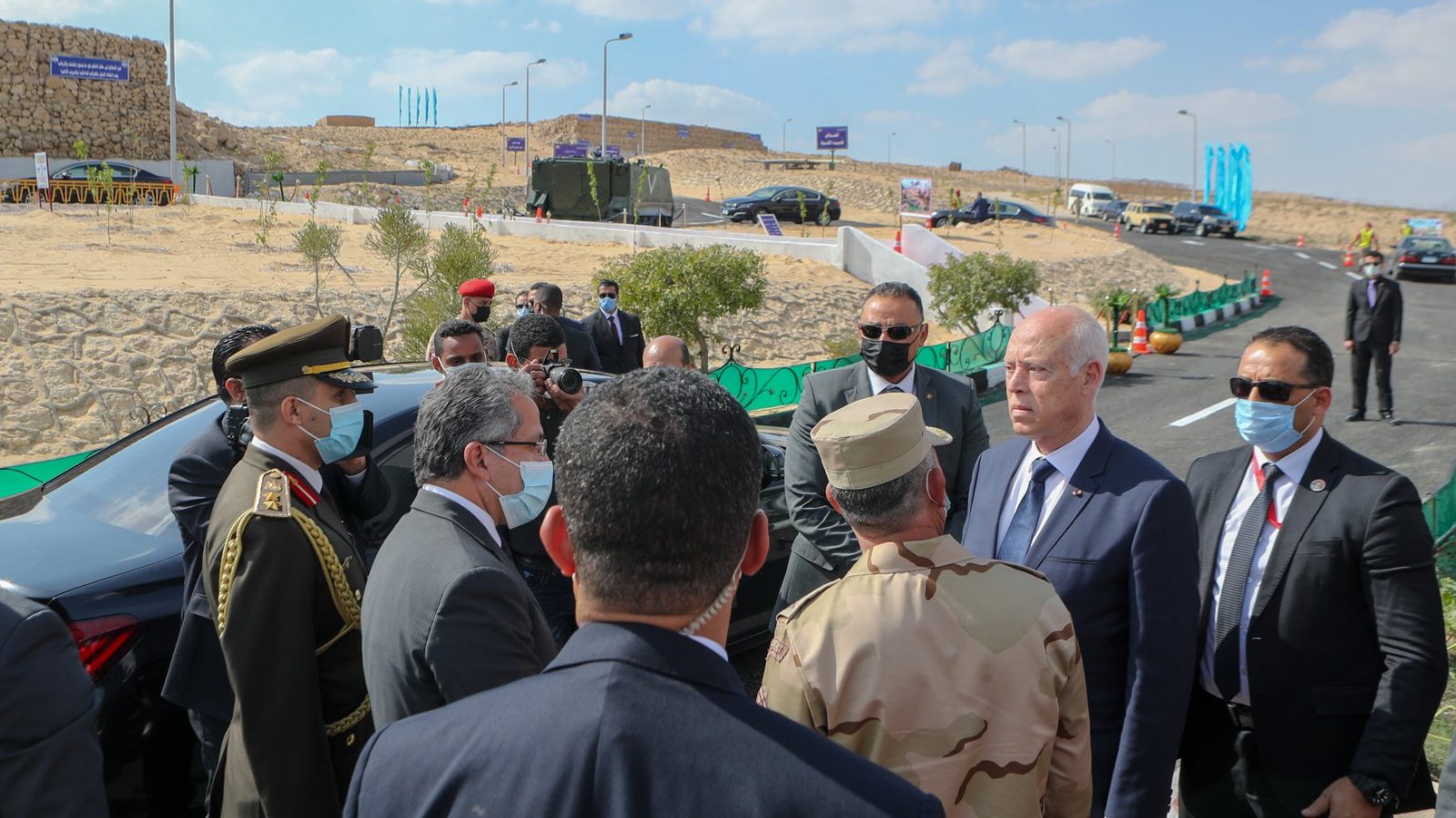 قيس سعيد يزور خط برليف: سنطالب بحقنا المشروع في أرض فلسطين (فيديو)