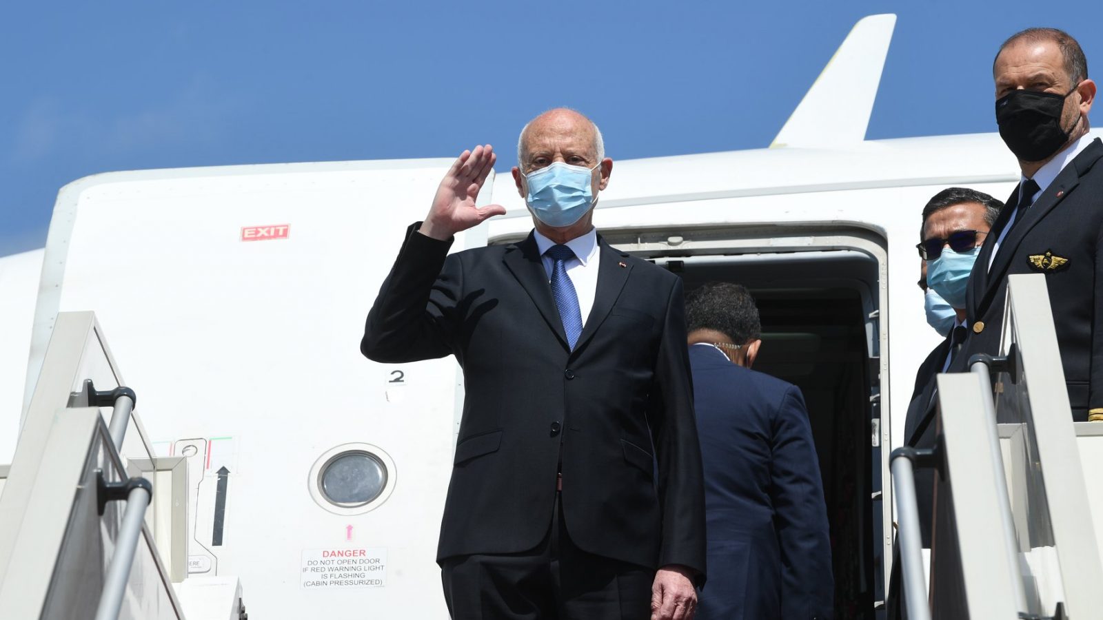 قيس سعيد يتحول إلى مصر (صور)