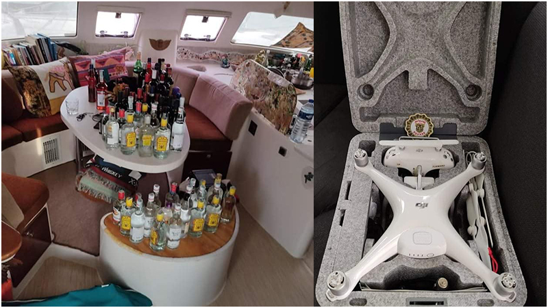 المهدية/ حجز مشروبات كحولية وطائرة دون طيار مهربة