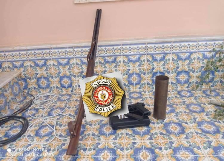 الشابة /حجز كمية من الاسلحة