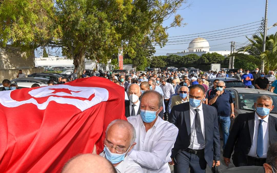 سعيد يحضر جنازة المناضل أحمد المستيري