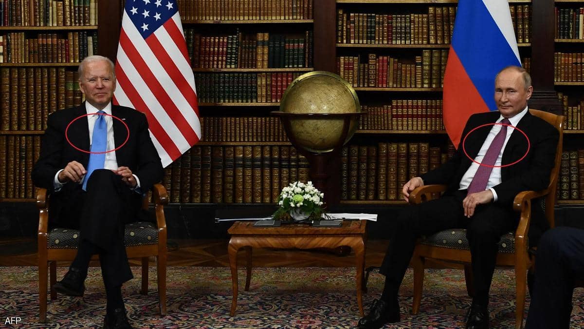 ربطة عنق بايدن ولغة الجسد تخطفان الأضواء في قمة بوتين-بايدن (صور)