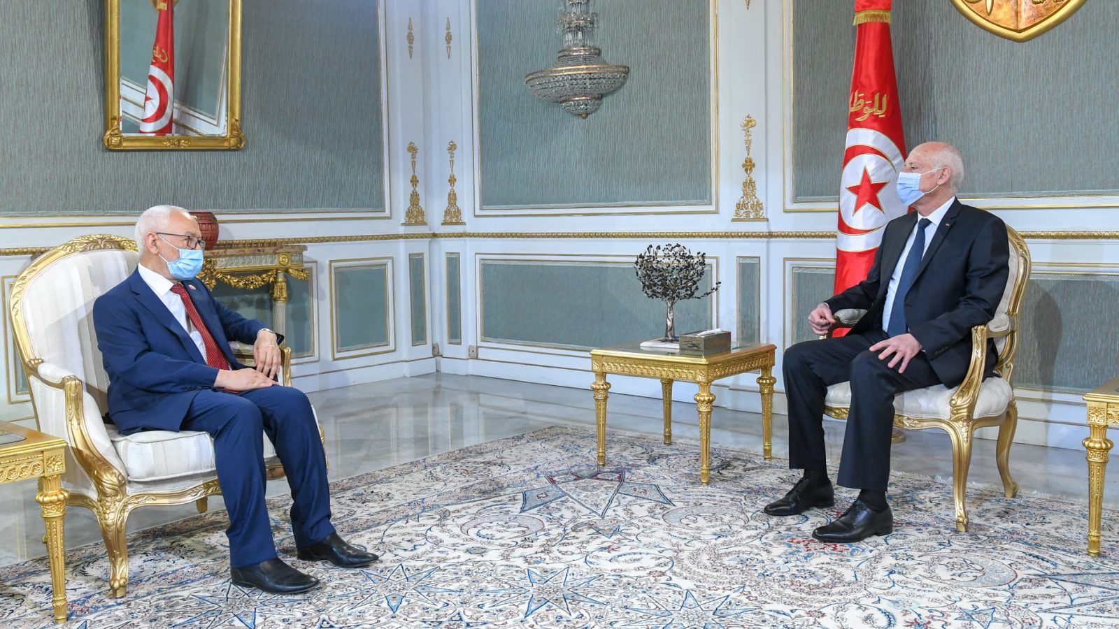 قيس سعيّد يلتقي بالغنوشي