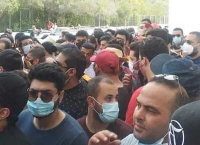 مناوشات بين الأمن وجماهير الترجي لهذا السبب