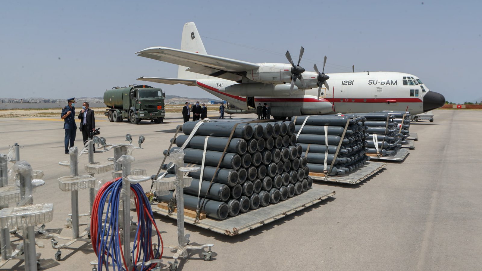 مساعدات طبية من مصر (صور)