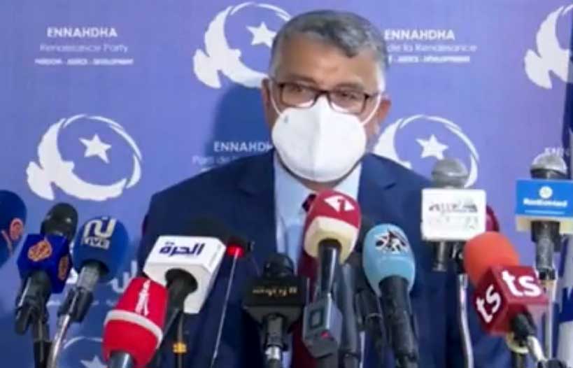 النهضة تدعو إلى تسخير كل الإمكانيات لمواجهة الجائحة النهضة تدعو إلى تسخير كل الإمكانيات لمواجهة الجائحة