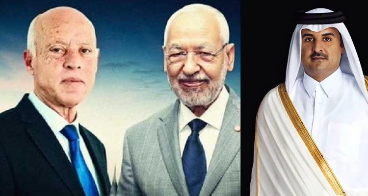 قطر عرضت على سعيد حل الازمة مقابل ايفاد الغنوشي الى دولة اجنبية بحجة العلاج (صورة)