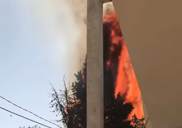 بومهل/ السيطرة على حريق قريب من أحد الأحياء السكنية (فيديو)