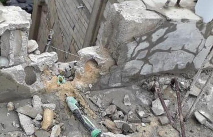 شاهد: سقف ينهار على سيدة أثناء غسيل الأطباق