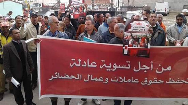 عمال الحضائر يهددون بالتصعيد