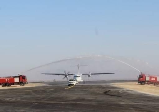 استقبال استثنائي لأول رحلة بعد استئناف نشاط مطار توزر نفطة الدولي